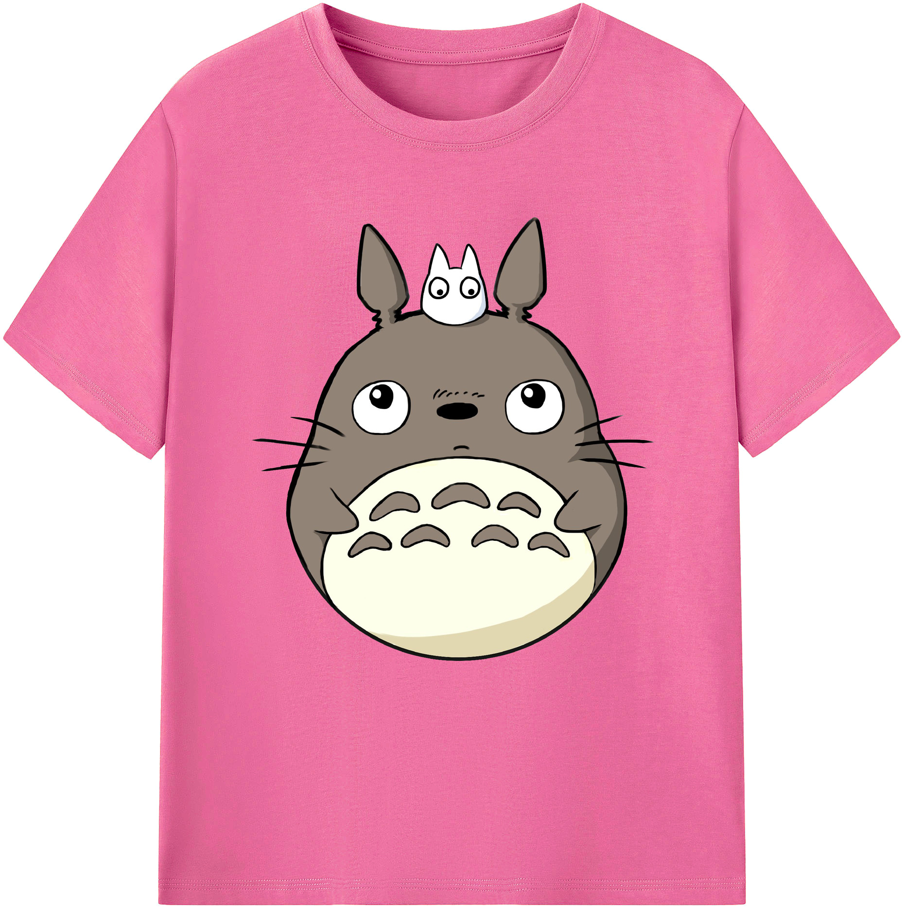 （画像用） となりのトトロ 草壁メイ 草壁サツキ My Neighbor Totoro Satsuki Kusakabe Mei Kusakabe レディースカジュアルプリントTシャツ（綿100％）